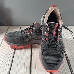 CLEAN Size 6‎ - ASICS GEL-Venture 8 Gray Ginger Peach Shoes Orange FAST SHIP